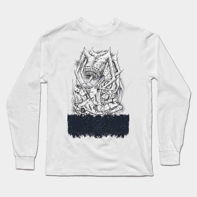 Biohazardous Human Metamorphosis Long Sleeve T-Shirt by kadebeien